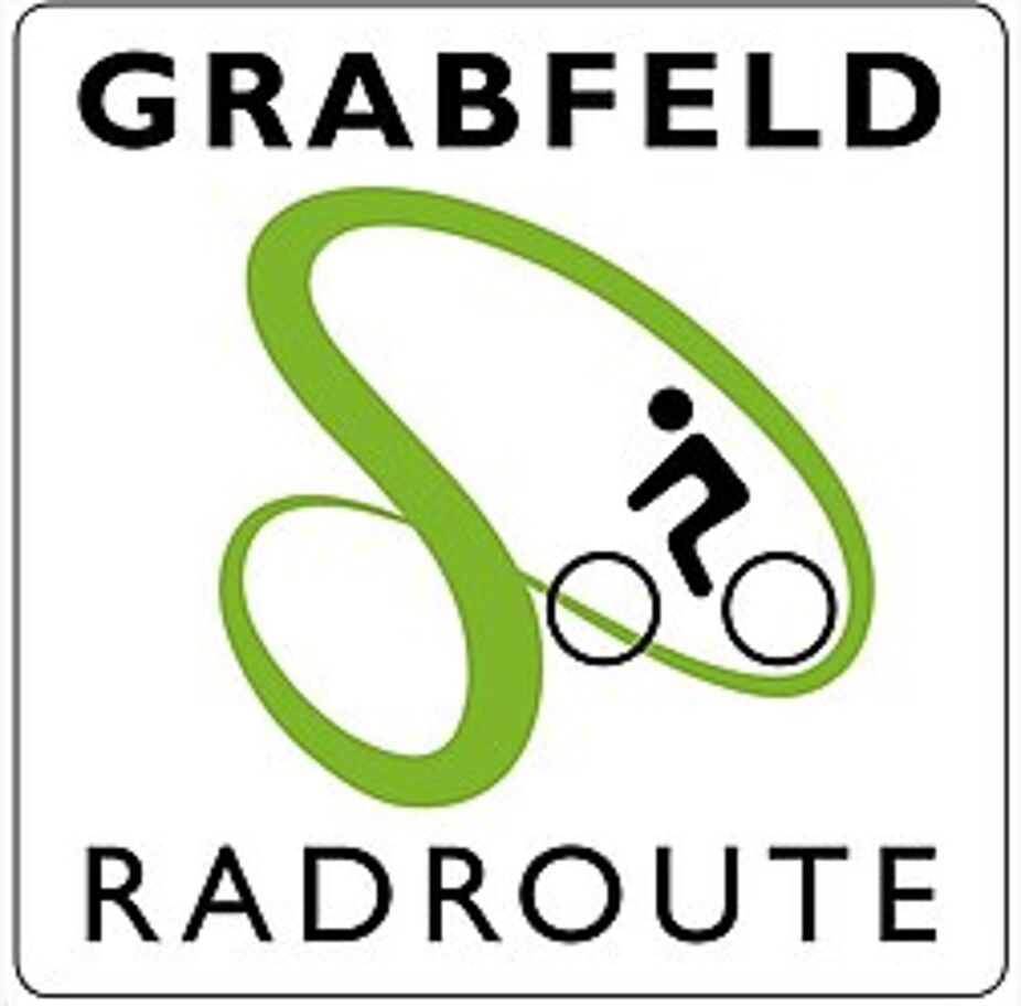 Logo Grabfeld-Radroute Logo der Grabfeld-Radroute in Form einer liegenden "Acht"
