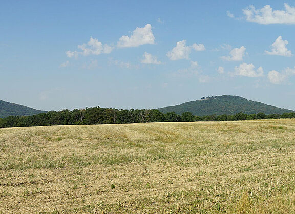 Blick auf die Geleichberge