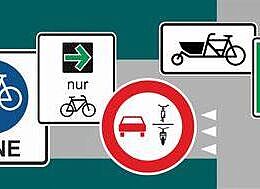 neue Verkehrsschilder für Fahrradfahrende